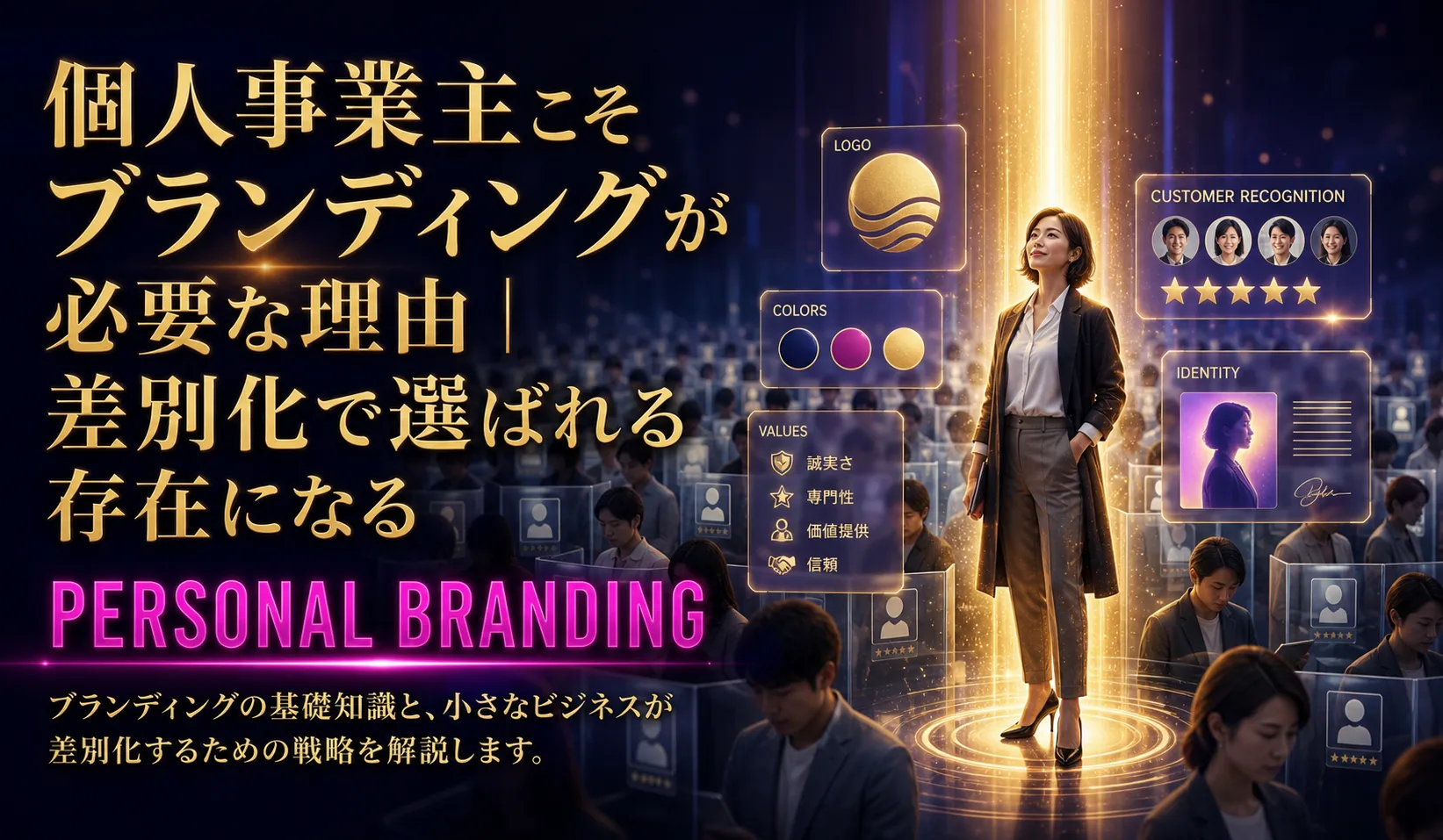 個人事業主こそブランディングが必要な理由｜差別化で選ばれる存在になる