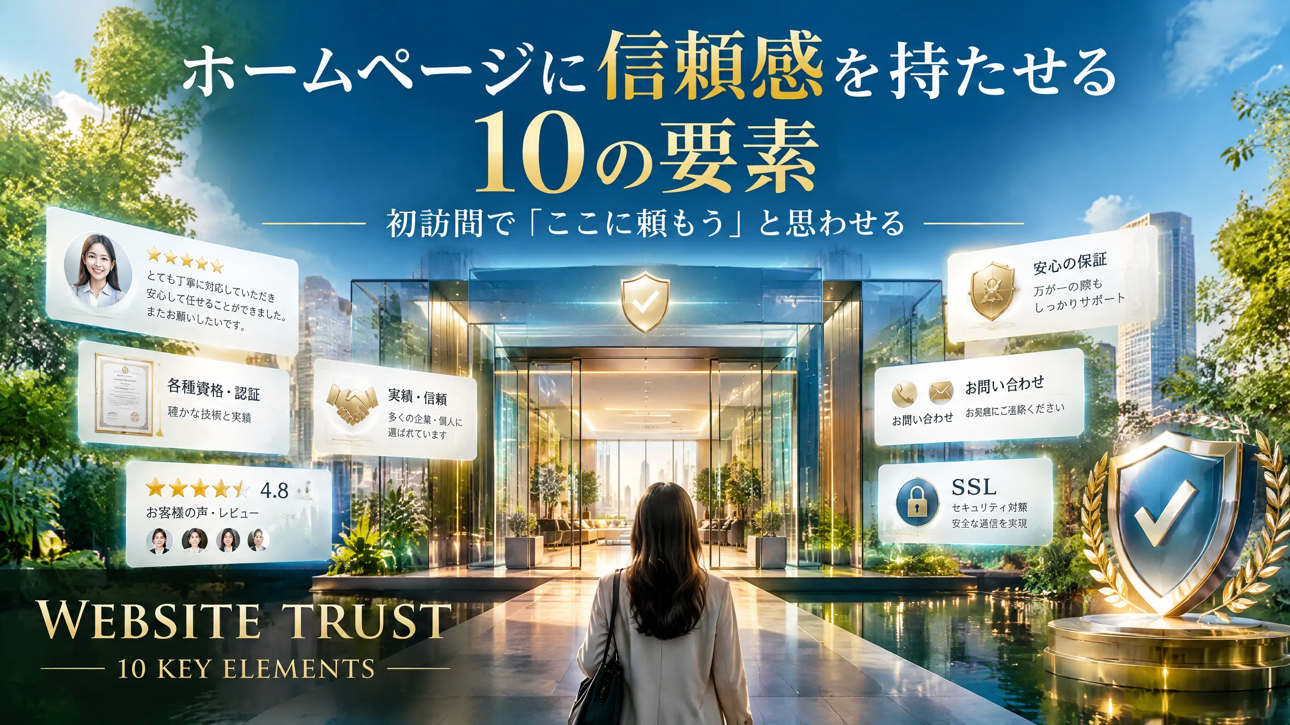 ホームページに信頼感を持たせる10の要素｜初訪問で「ここに頼もう」と思わせる