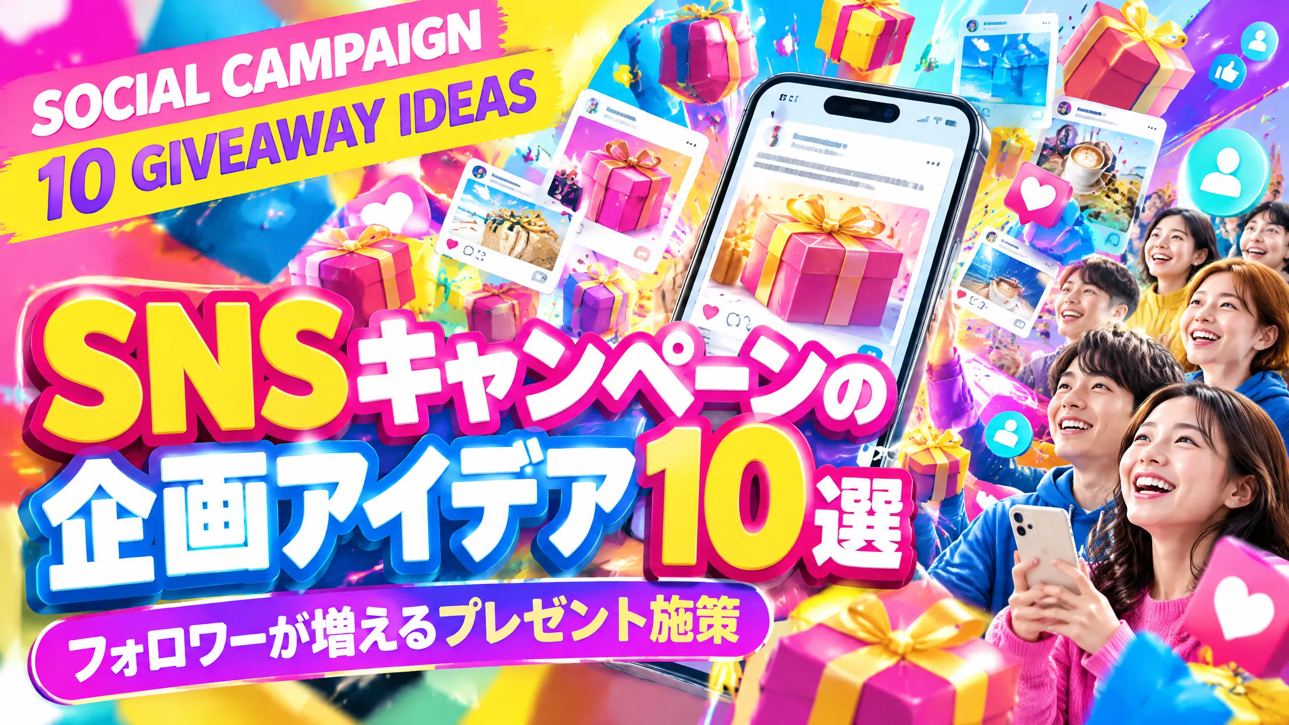 SNSキャンペーンの企画アイデア10選｜フォロワーが増えるプレゼント施策
