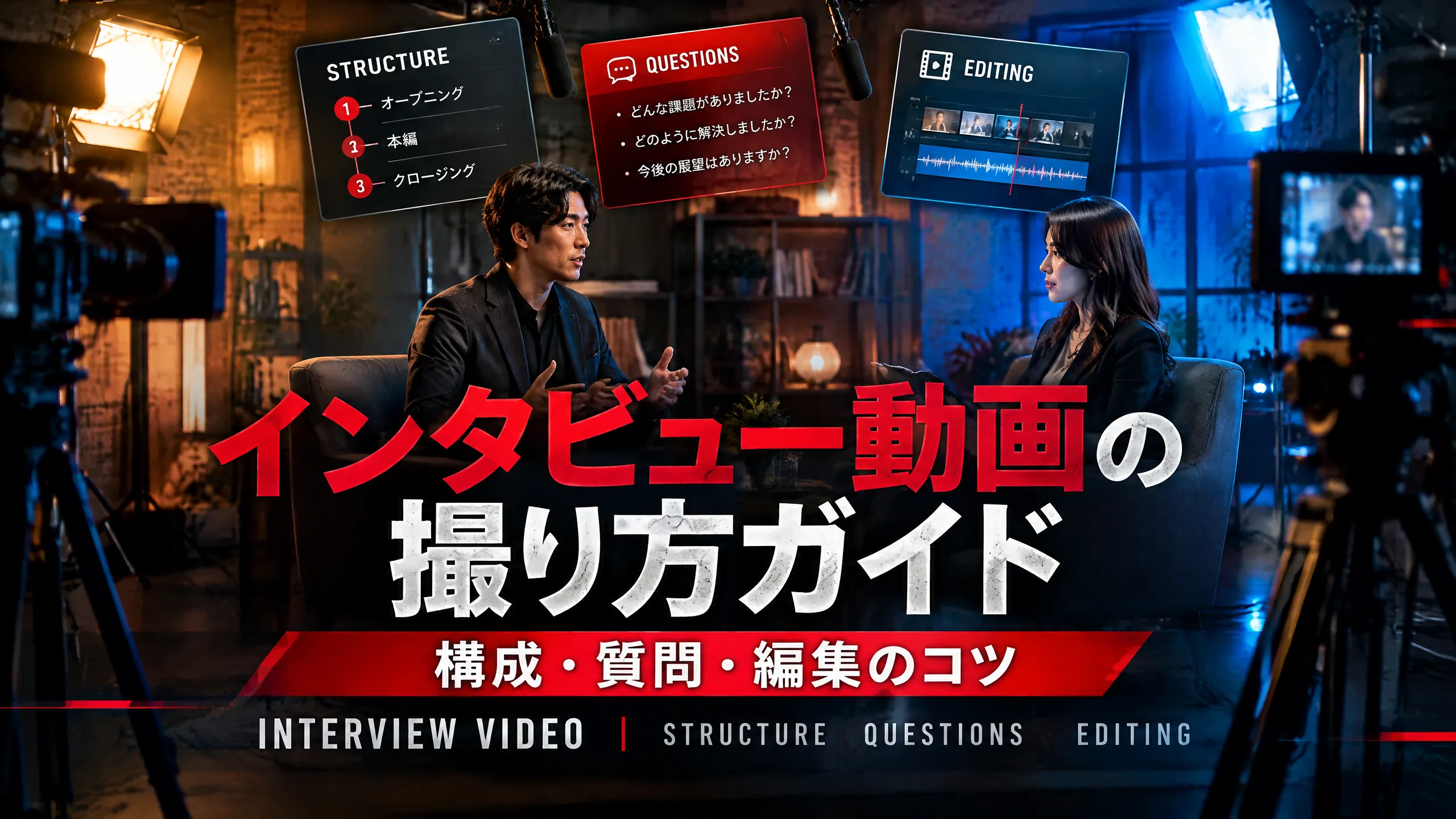 インタビュー動画の撮り方ガイド｜構成・質問・編集のコツ