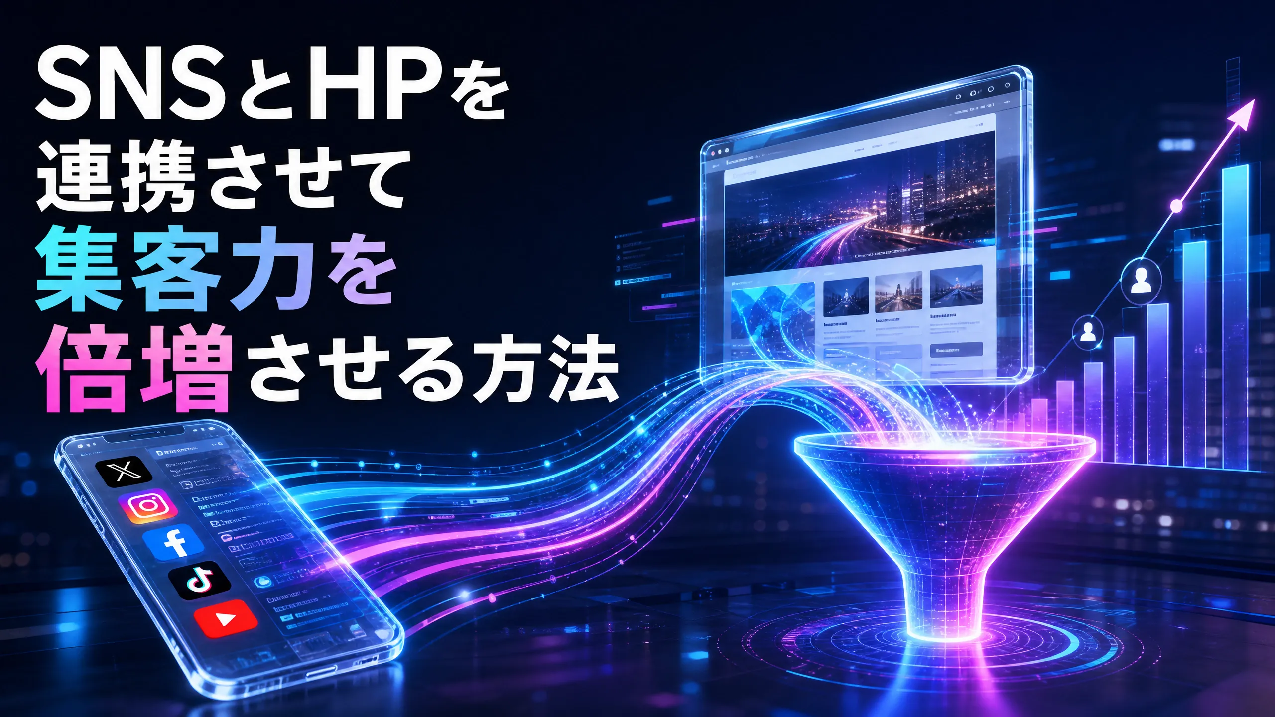 SNSとHPを連携させて集客力を倍増させる方法