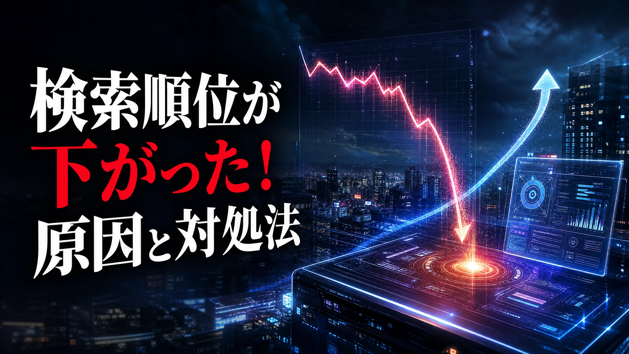 検索順位が下がった！原因と対処法