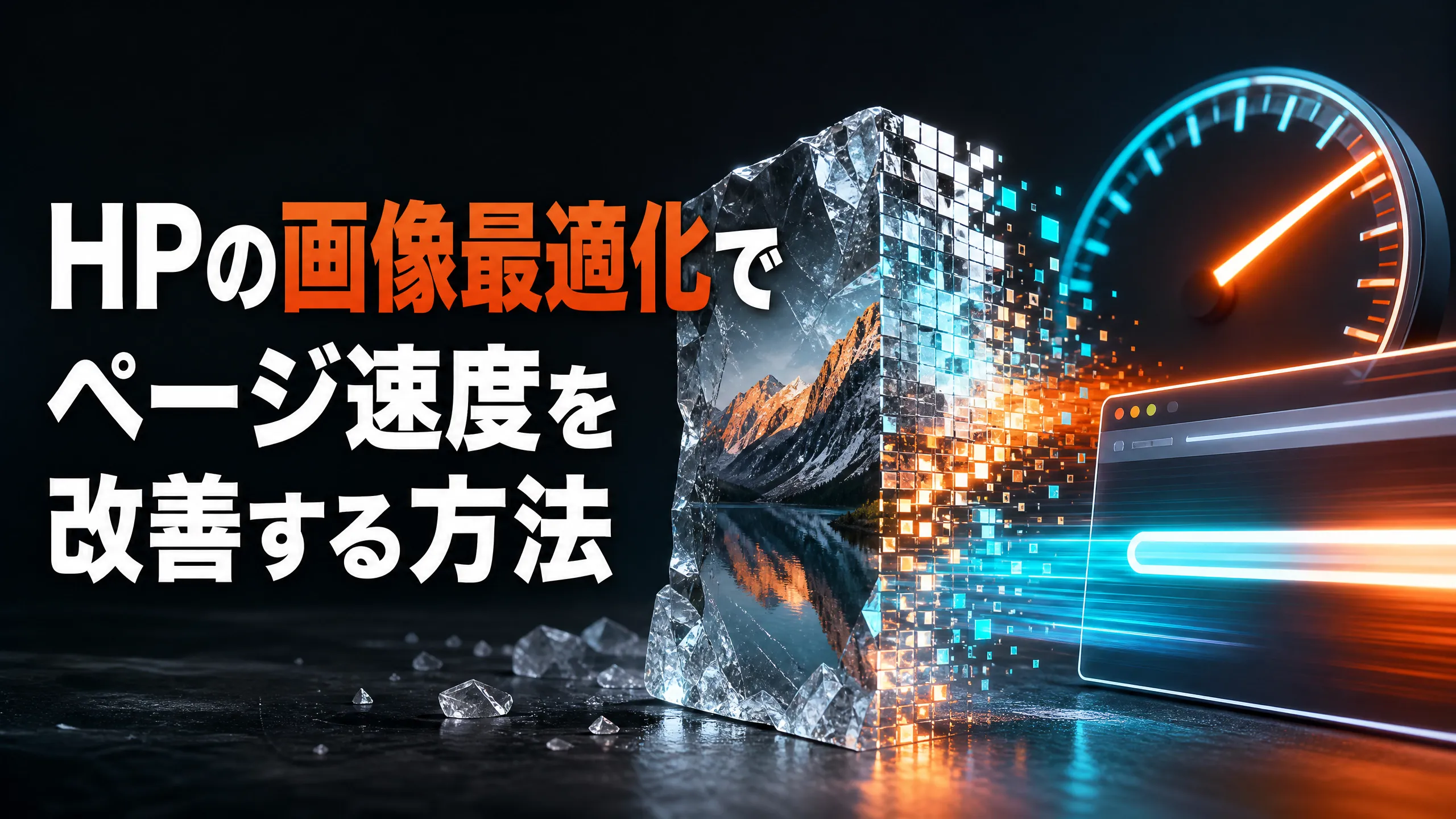 HPの画像最適化でページ速度を改善する方法