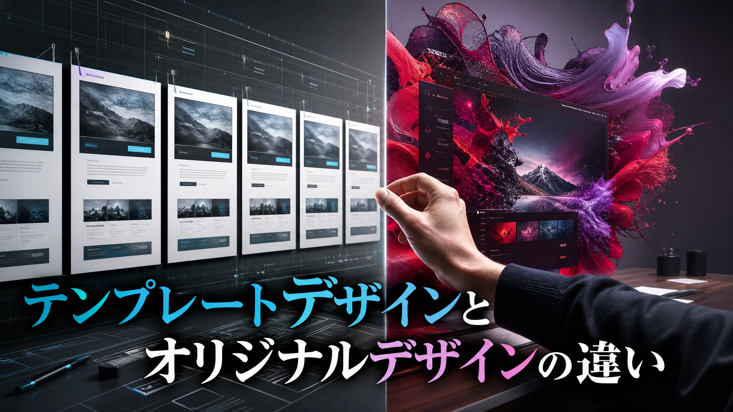 テンプレートデザインとオリジナルデザインの違い