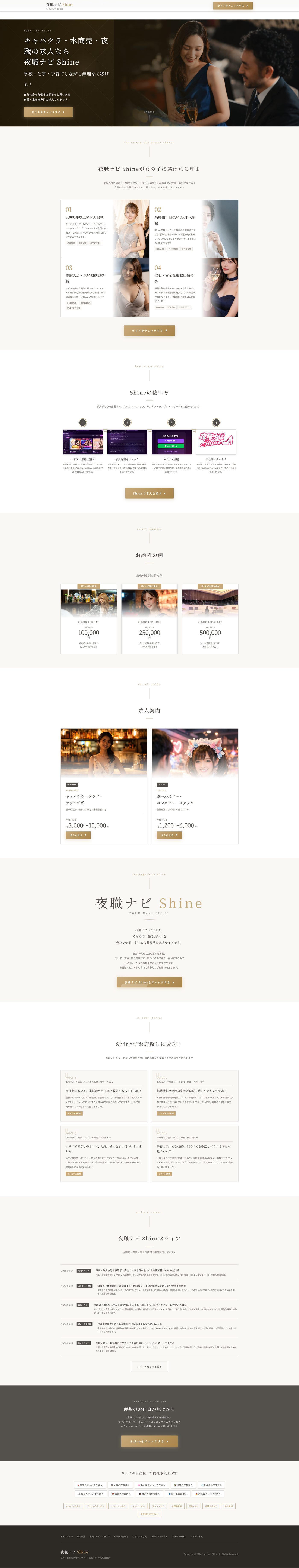 夜ナビ Shine LP 全体キャプチャ
